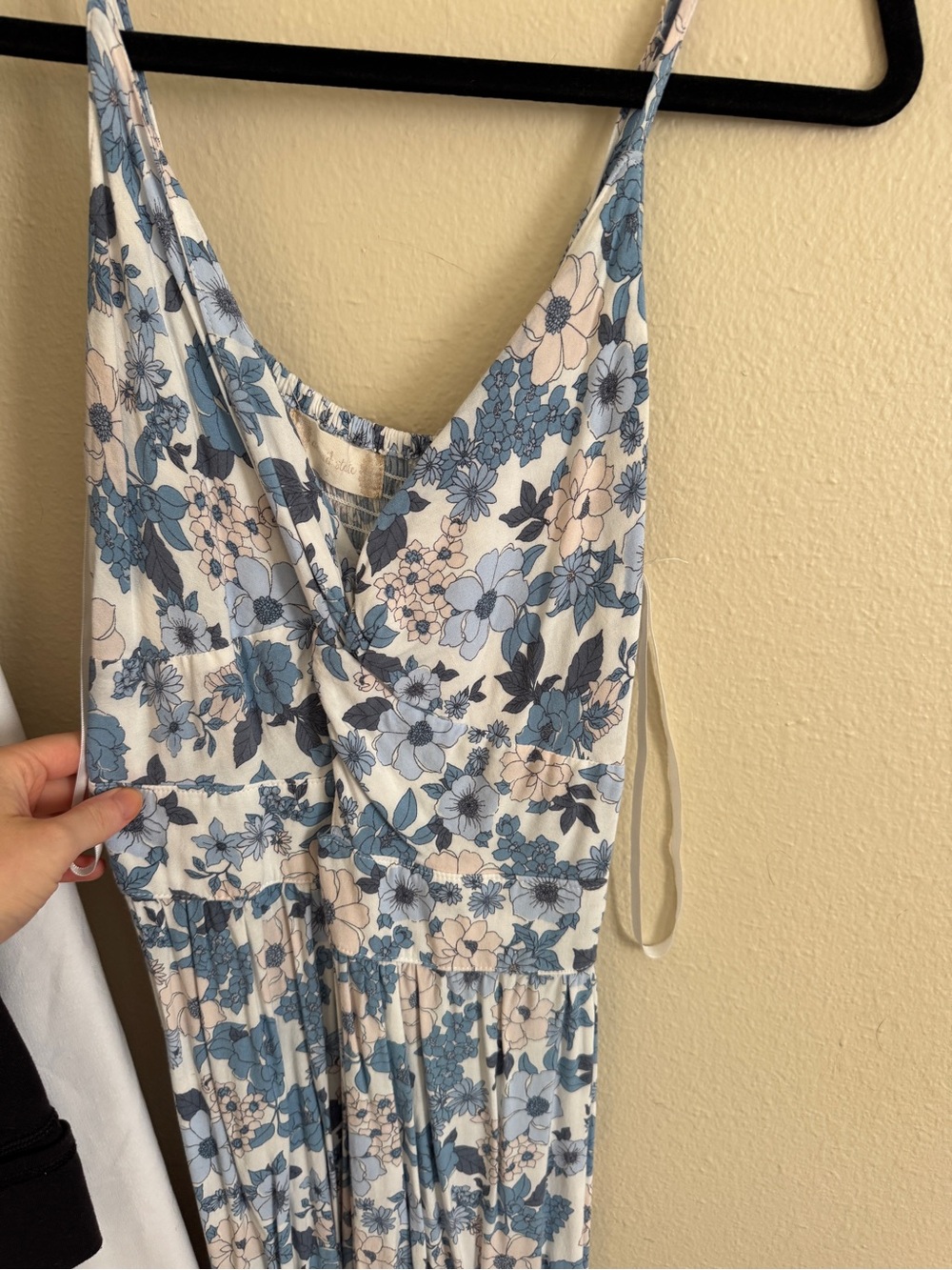 Altard State Floral Blue Maxi Dress - Light Blue Floral